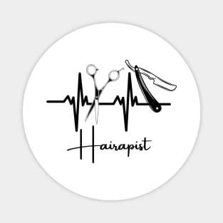 Hairapist Heartbeat Funny Hairstylist, Hairdresser Lover Magnet